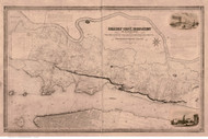 Jersey City 1841  - Old Map Reprint - New Jersey Cities