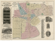 Newark 1879  - Old Map Reprint - New Jersey Cities