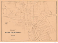 Newark 1836  - Old Map Reprint - New Jersey Cities