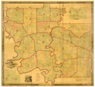 Greene County Alabama 1858 - Old Map Reprint