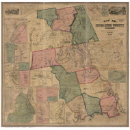 Middlesex County Connecticut 1859 - Old Map Reprint