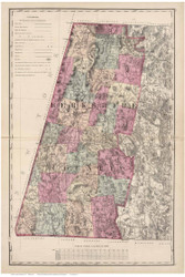 Berkshire County Plate 040-41, 1871 - Old Map Reprint - 1871 Atlas of Massachusetts