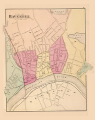 Haverhill Plate 081, 1871 - Old Map Reprint - 1871 Atlas of Massachusetts