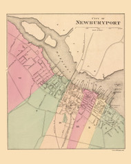 Newburyport Plate 082, 1871 - Old Map Reprint - 1871 Atlas of Massachusetts