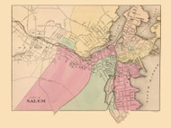 Salem Plate 083, 1871 - Old Map Reprint - 1871 Atlas of Massachusetts