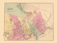 Lynn Plate 084, 1871 - Old Map Reprint - 1871 Atlas of Massachusetts