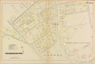 Cambridge Ward 1 Harvard Plate 10, 1886 - Old Street Map Reprint -Cambridge 1886 Atlas