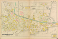 Cambridge Ward 3 Plate 24, 1886 - Old Street Map Reprint -Cambridge 1886 Atlas