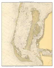 Sanibel Island & Pine Island 1918 - Florida 80,000 Scale Custom Chart
