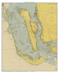 Sanibel Island & Pine Island 1948 - Florida 80,000 Scale Custom Chart