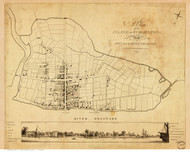 Burlington 1797 Birch - Old Map Reprint - Delaware Cities