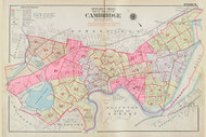 Cambridge Index Map, 1930 - Old Street Map Reprint -Cambridge 1930 Atlas
