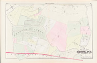 Brookline Plate K Goddard Street, 1874 - Old Street Map Reprint - Goddard Heights, Warren Street, Newton Street -Brookline 1874 Atlas
