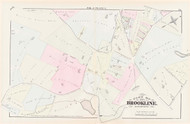 Brookline Plate L Boylston Street, 1874 - Old Street Map Reprint - Heath Street, Brighton Street, Clyde Street -Brookline 1874 Atlas