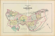 Cambridge Index Map, 1873 - Old Street Map Reprint -Cambridge 1873 Atlas