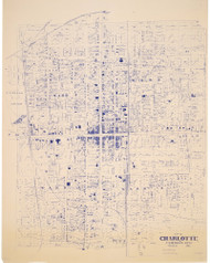 Charlotte 1877  - Old Map Reprint - North Carolina  Cities