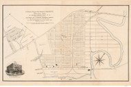 Elizabeth City 1881  - Old Map Reprint - North Carolina  Cities