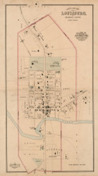 Louisburg 1882  - Old Map Reprint - North Carolina  Cities
