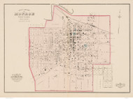 Monroe 1882  - Old Map Reprint - North Carolina  Cities