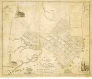New Bern 1822  - Old Map Reprint - North Carolina  Cities