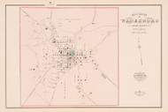 Wadesboro 1882  - Old Map Reprint - North Carolina  Cities