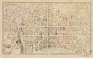 Wilmington 1882  - Old Map Reprint - North Carolina  Cities