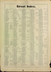Brookline Street Index, 1927 - Old Street Map Reprint -  -Brookline 1927 Atlas