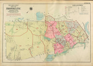 Brookline Index Map, 1927 - Old Street Map Reprint -  -Brookline 1927 Atlas