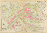 Plate 10, Beacon Street, 1927 - Old Street Map Reprint - Washington Street, Winthrop Road, University Road, Beaconsfield Hotel -Brookline 1927 Atlas