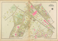 Plate 16, Cypress Street, 1927 - Old Street Map Reprint - Brookline Cemetery, Clark Playground, Boylston Street, Walnut Street, Philbrick Square, Town Stable -Brookline 1927 Atlas