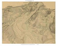 Saugatuck River 1898 - Connecticut Harbors Custom Chart