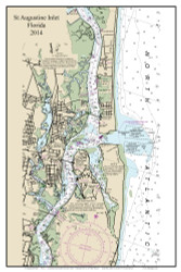 St Augustine Inlet 2014 - Florida Harbors Custom Chart