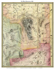 White Mountains 1816 - Carrigain - Old Map Custom Print New Hampshire