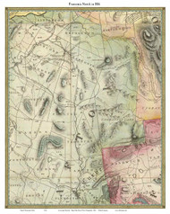 Franconia Notch (White Mountains) 1816 - Carrigain - Old Map Custom Print New Hampshire