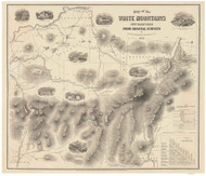 White Mountains 1858 - Boardman - Old Map Reprint New Hampshire