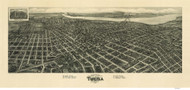 Tulsa, Oklahoma 1918 Bird's Eye View