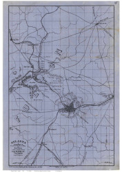Atlanta 1864 Merrill - Old Map Reprint - Georgia Cities