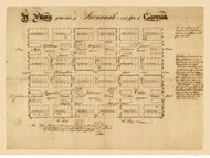 Savannah ca. 1761  - Old Map Reprint - Georgia Cities