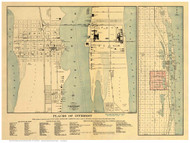 Palm Beach 1907  - Old Map Reprint - Florida Cities