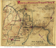 Harpers Ferry 1861 Sneden - Old Map Reprint - West Virginia Cities