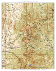 Mount Mansfield 1944 - Custom USGS Old Topo Map - Vermont