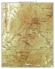 Mount Mansfield 1948 - Custom USGS Old Topo Map - Vermont