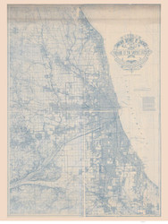Chicago 1895 Sanitary District - Old Map Reprint -  Illinois Cities