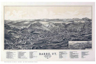 Barre, Vermont 1891 Bird's Eye View