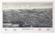 Bennington, Vermont 1887 Bird's Eye View