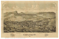 Castleton, Vermont 1889 Bird's Eye View