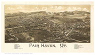 Fair Haven, Vermont 1886 Bird's Eye View