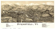 Springfield, Vermont 1886 Bird's Eye View