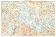 Lake Winnipeasukee, including Winnisquam and Wentworth 1928 - Custom USGS Old Topo Map - New Hampshire