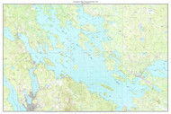 Lake Winnipesaukee, Meredith to Wolfeboro (2:3) 1987 - Custom USGS Old Topo Map - New Hampshire
